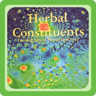 Omslag van het boek Herbal constituents door Lisa Ganora